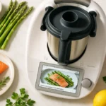 Bimby TM6 sul piano di lavoro di una cucina moderna circondato