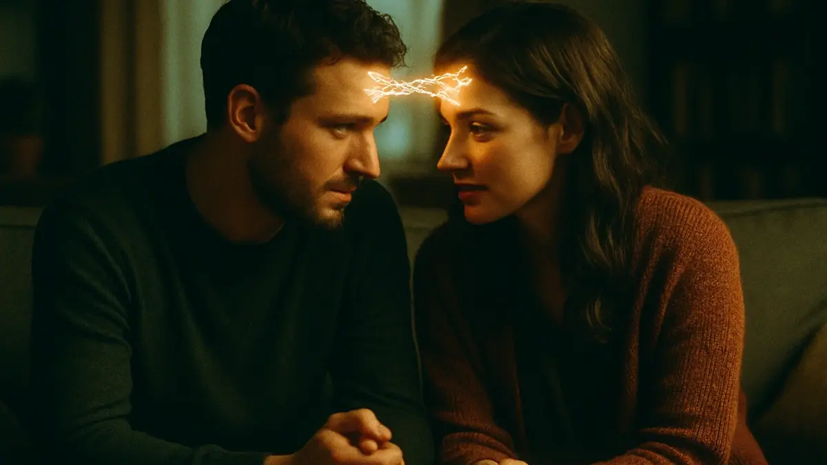 Due persone di profilo si guardano