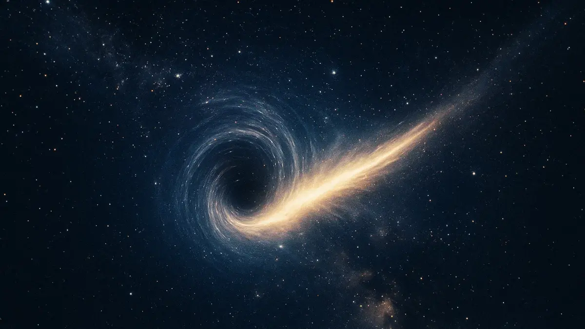 Illustrazione artistica di un wormhole
