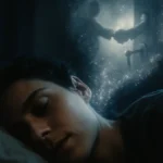 Illustrazione del cervello umano che elabora dati e informazioni per creare sogni premonitori