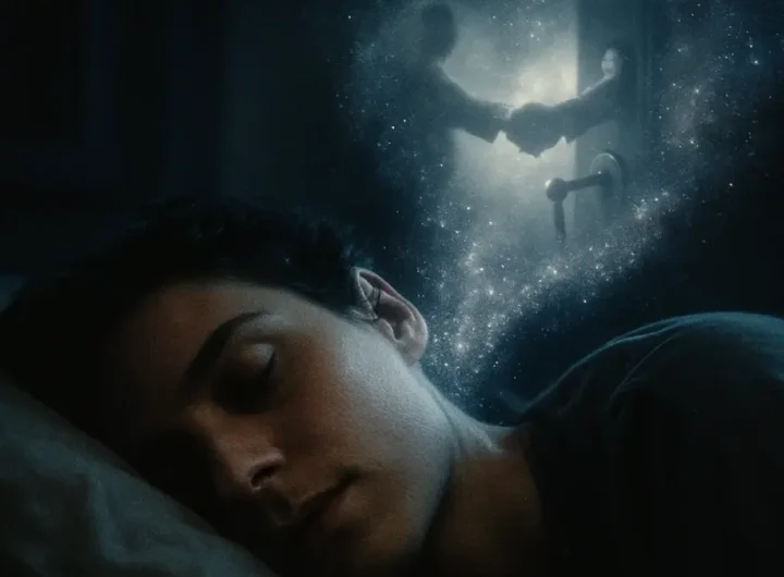 Illustrazione del cervello umano che elabora dati e informazioni per creare sogni premonitori