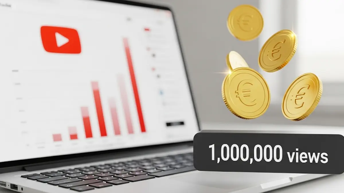 Scopri quanto si guadagna realmente con 1 milione di visualizzazioni su YouTube in Italia