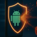 Smartphone Android con app Telefono aperta che mostra un avviso