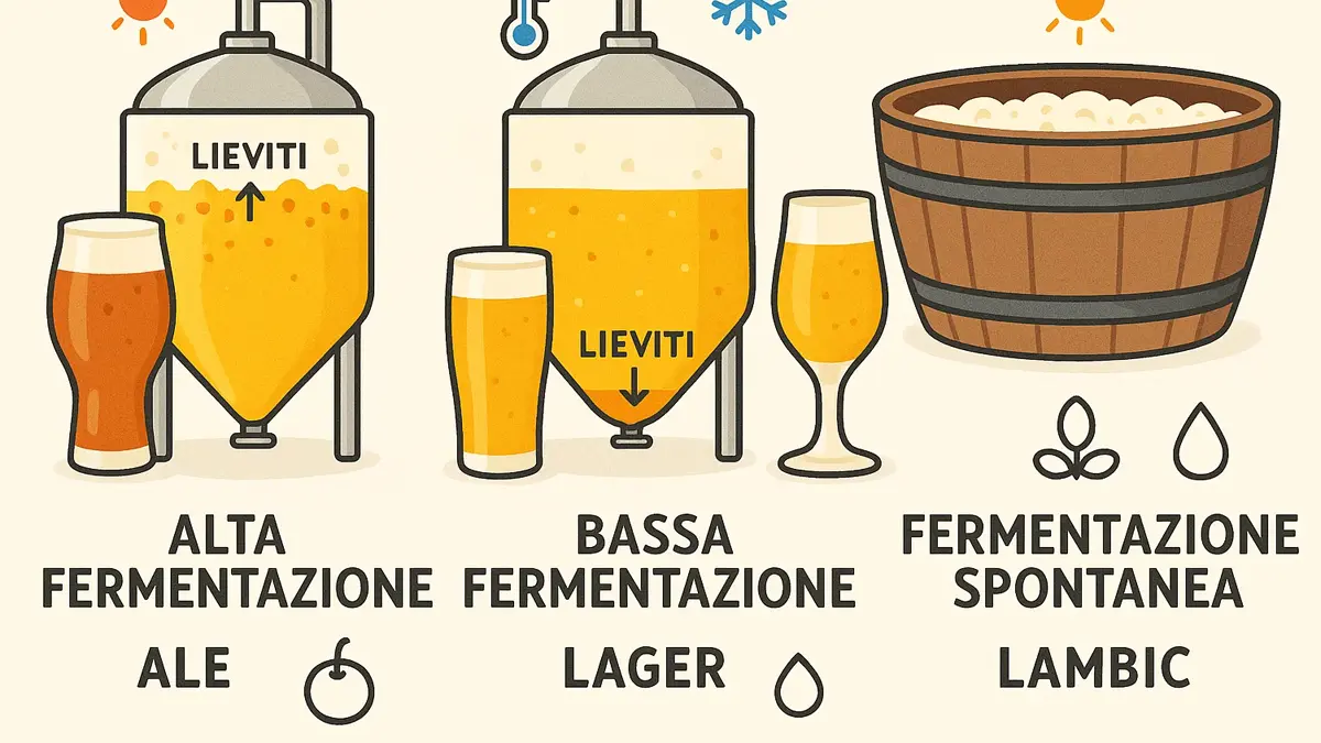 Tipi di Fermentazione della Birra