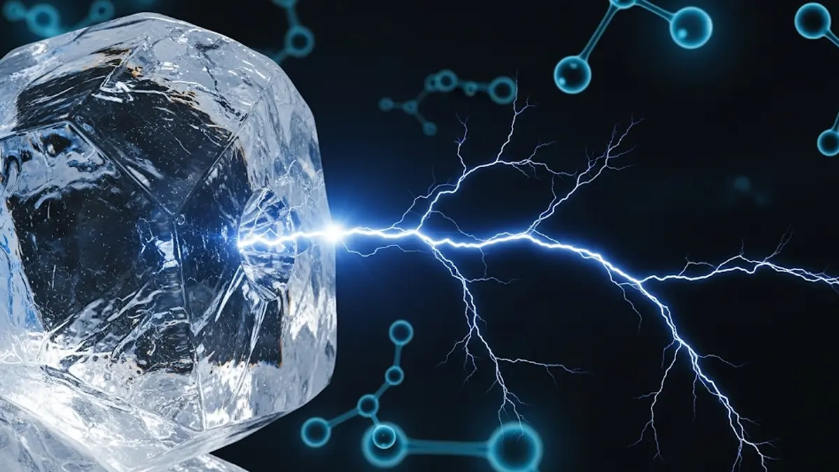 Una nuova ricerca svela come il ghiaccio possa generare elettricità attraverso la pressione e a temperature estreme