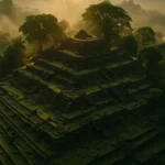 Veduta aerea di Gunung Padang in Indonesia