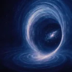 Visualizzazione artistica di un wormhole che collega due galassie o universi distinti