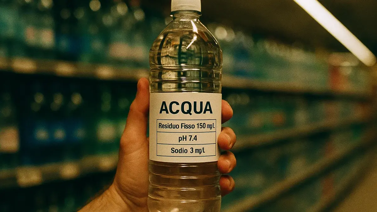 come leggere etichetta acqua