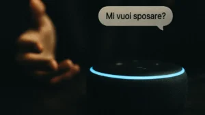 Alexa Echo Dot in primo piano