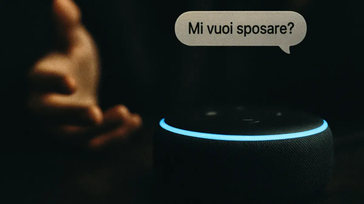 Alexa Echo Dot in primo piano