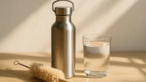 Bottiglia di acqua riutilizzabile in acciaio inossidabile