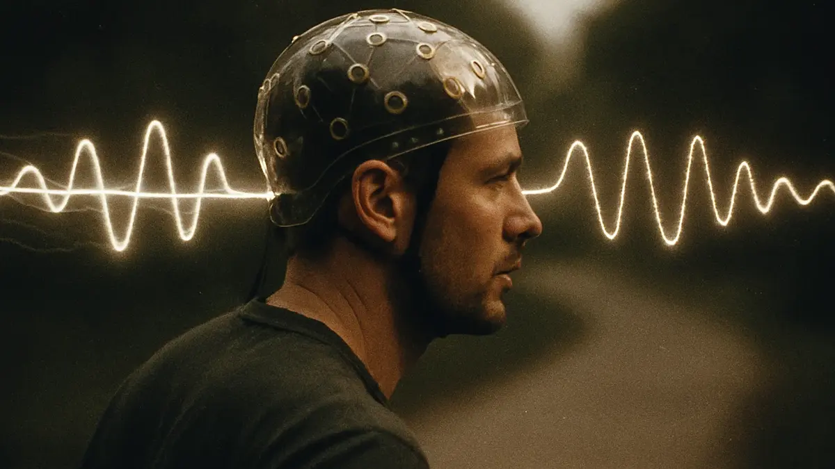 Diagramma EEG che mostra aumento attività cerebrale uditiva