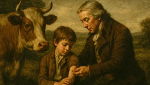 Edward Jenner vaccina il bambino James Phipps