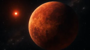 Illustrazione artistica dell'esopianeta roccioso Super-Terra GJ 251c