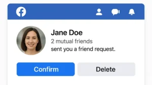 Illustrazione concettuale algoritmo di Facebook