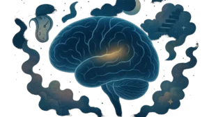 Illustrazione concettuale del cervello umano