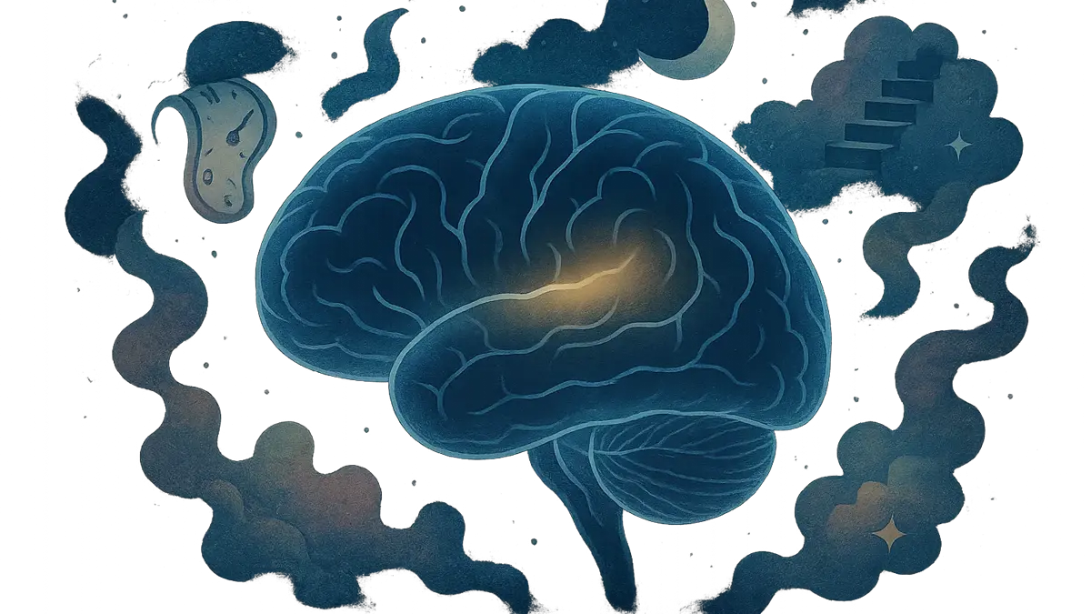 Illustrazione concettuale del cervello umano