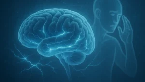 Immagine concettuale di cervello umano con percorsi decisionali in evidenza