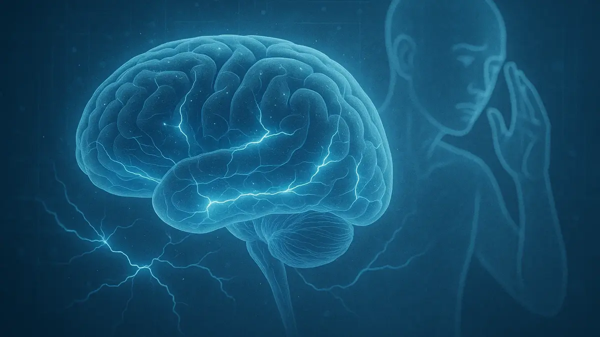 Immagine concettuale di cervello umano con percorsi decisionali in evidenza
