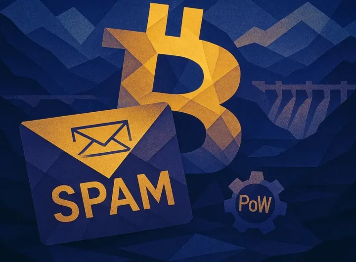 Mappa concettuale o infografica stilizzata di Bitcoin