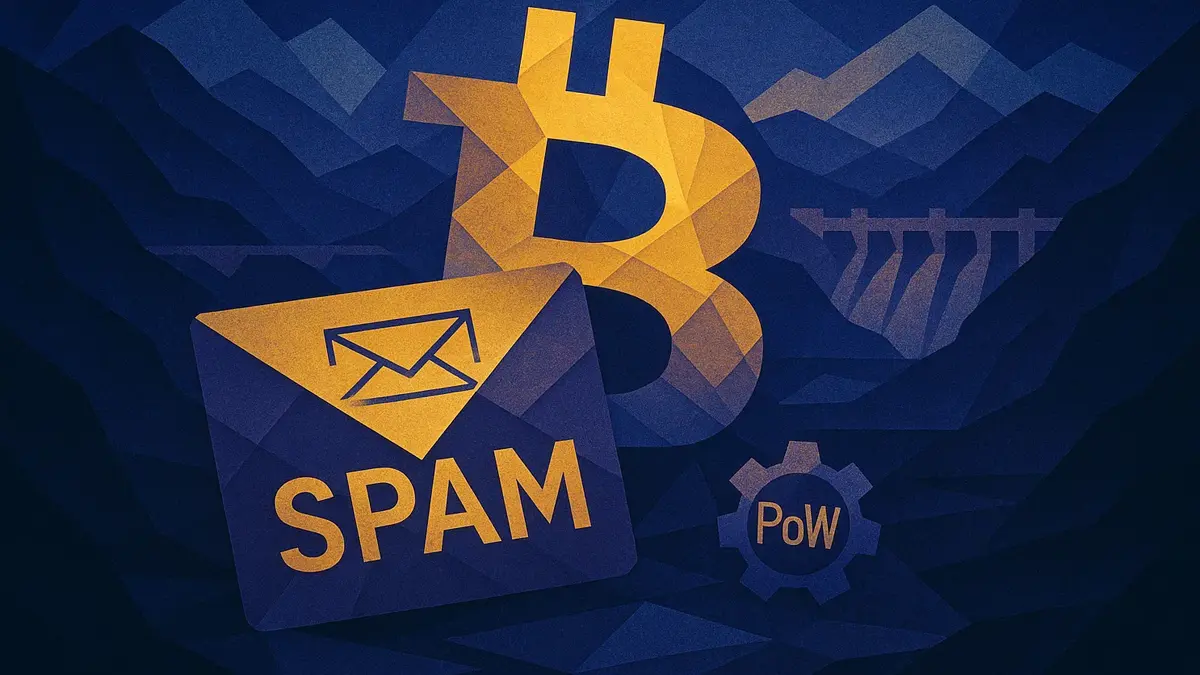 Mappa concettuale o infografica stilizzata di Bitcoin