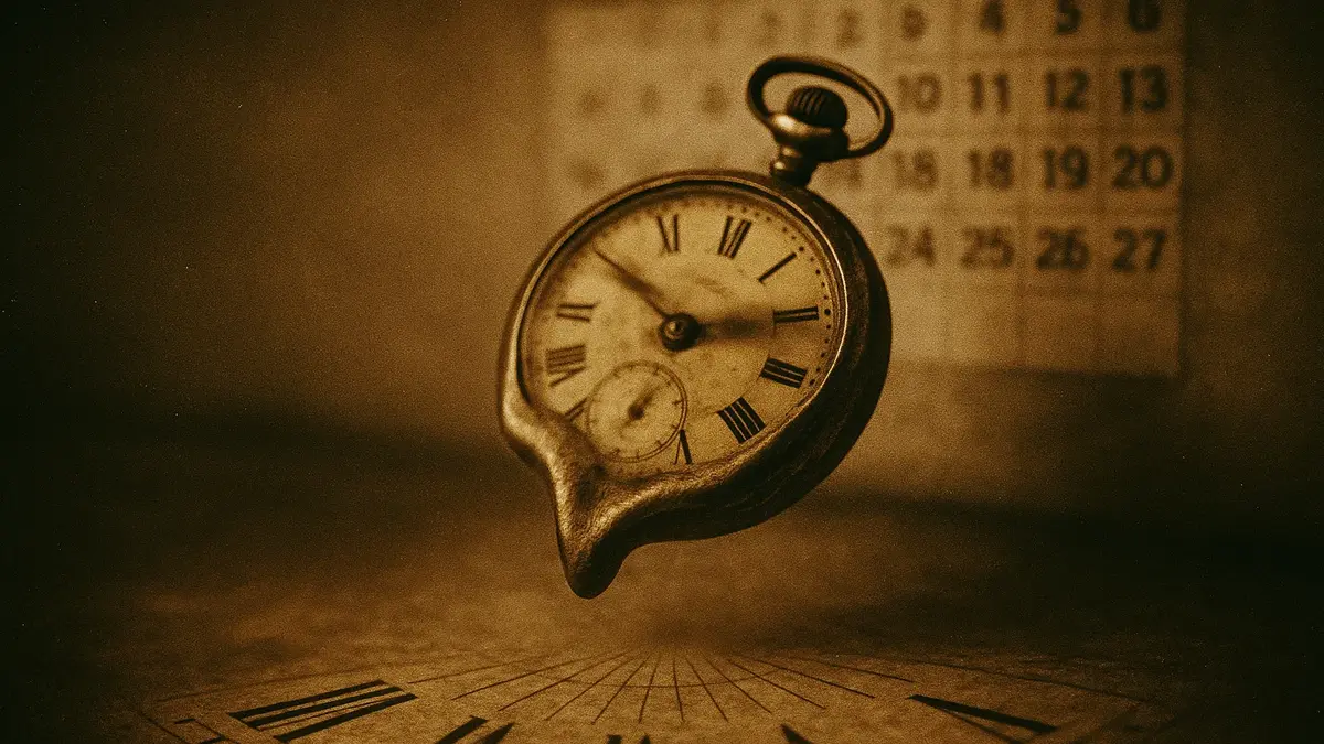 Orologio che si scioglie o gira velocemente