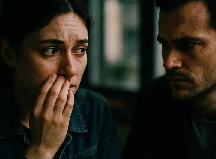 Persona che osserva attentamente espressione facciale del suo interlocutore