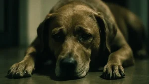 Primo piano ravvicinato di un cane