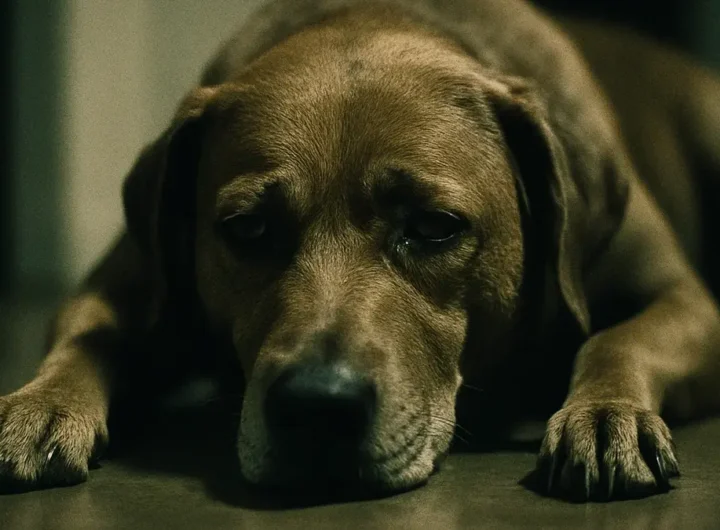 Primo piano ravvicinato di un cane