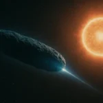 Rappresentazione artistica della cometa 3I ATLAS