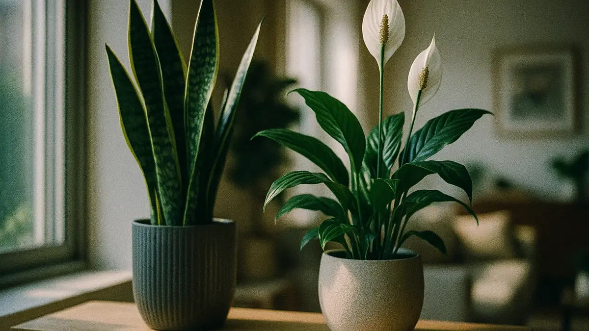 Sansevieria e Spatifillo piante che purificano aria in casa secondo la NASA