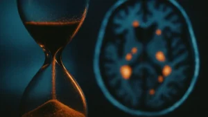 Scansione cerebrale fMRI di persona anziana