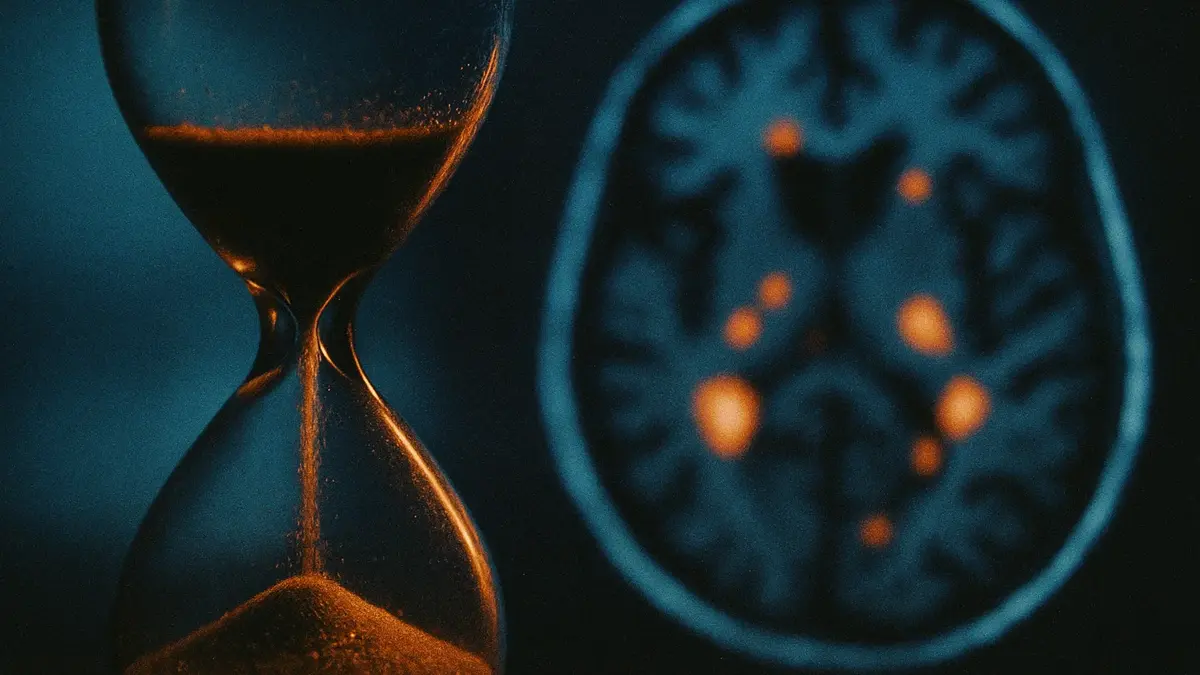Scansione cerebrale fMRI di persona anziana