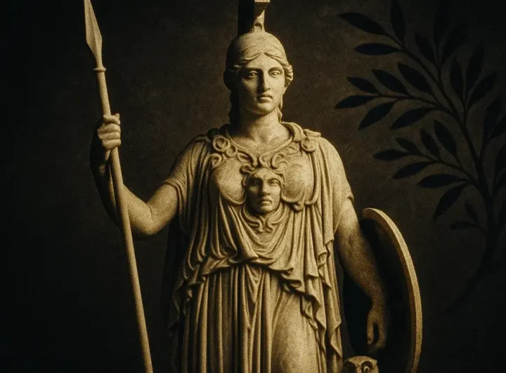 Statua di Atena Parthenos in armatura