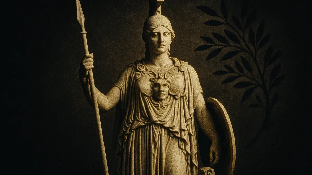 Statua di Atena Parthenos in armatura