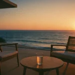 Terrazza panoramica di una casa al mare