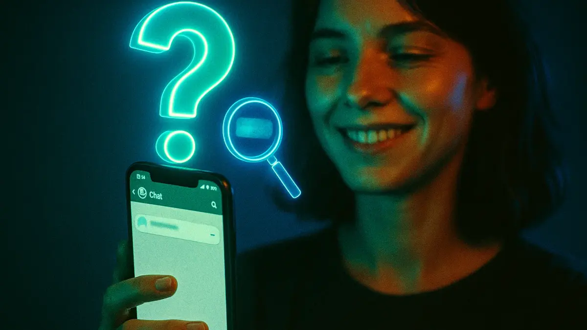 donna-che-guarda-uno-smartphone-con-icona-whatsapp