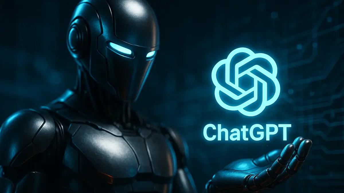 icona robot intelligenza artificiale con logo chatgpt