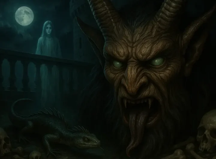 mmagine composita che rappresenta le leggende italiane più strane