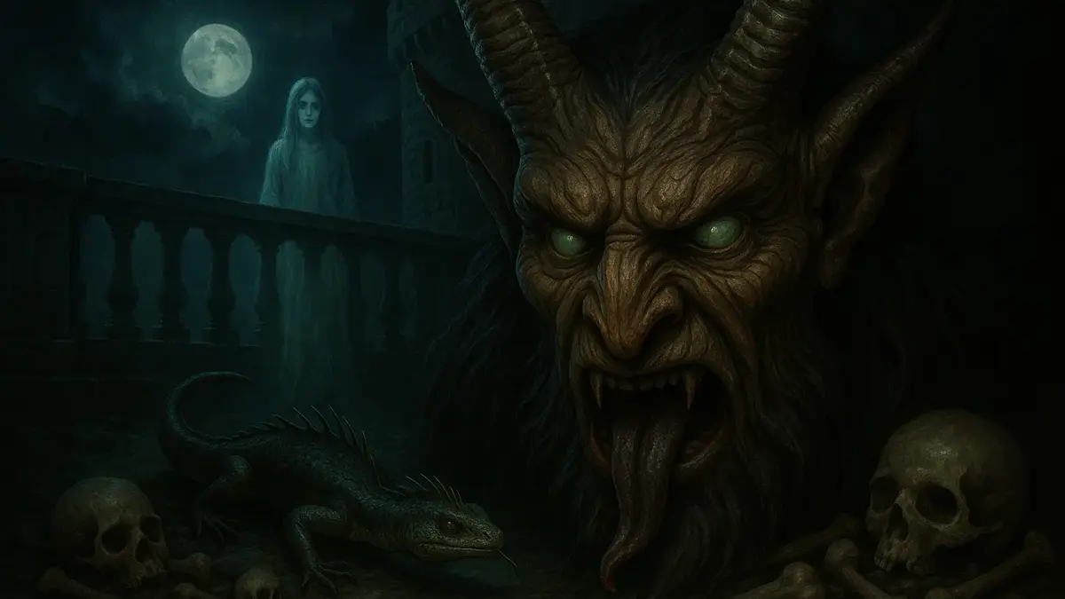 mmagine composita che rappresenta le leggende italiane più strane