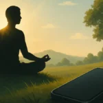 persona-meditazione-natura-smartphone-spento