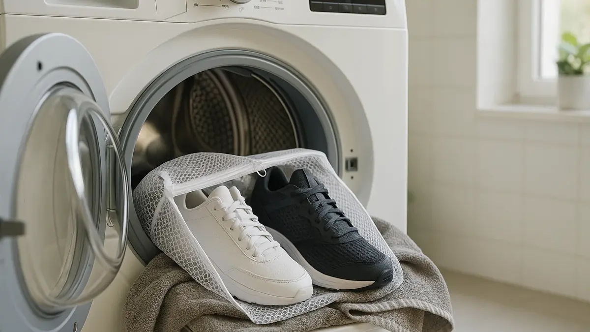 Coppia di sneakers pulite e fresche in tela di colore bianco e blu