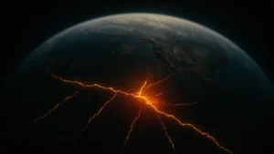 Mappa geologica semplificata che mostra la frammentazione della placca tettonica Explorer