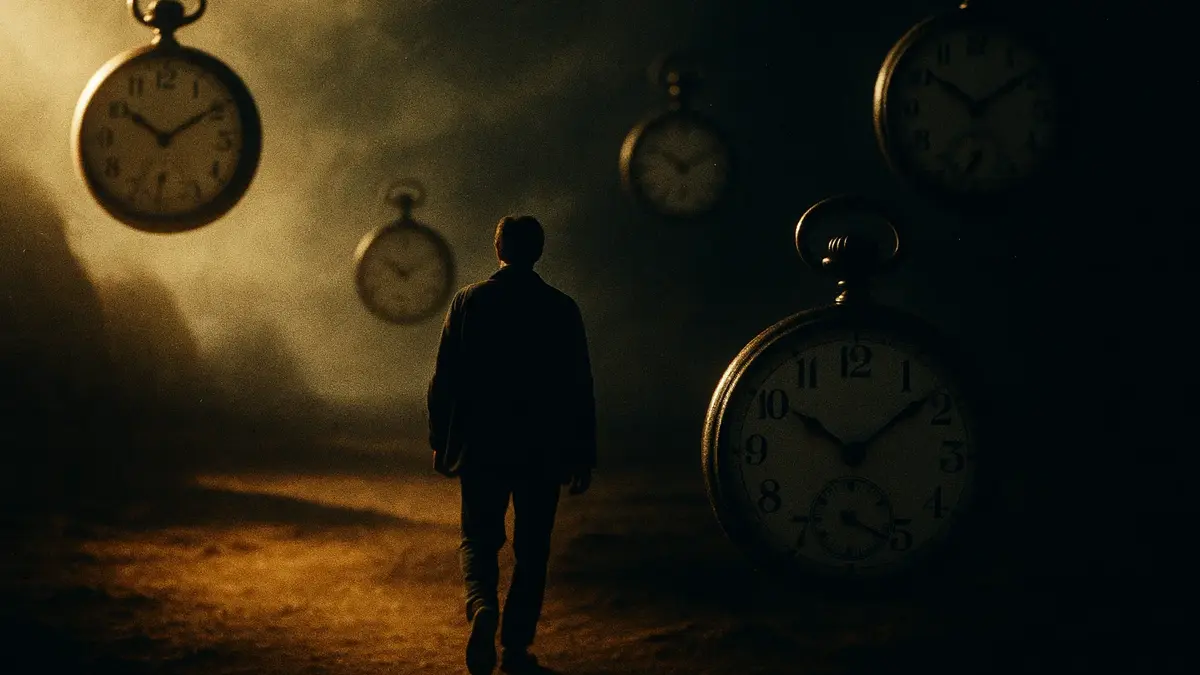 Orologio che si dissolve nel cielo