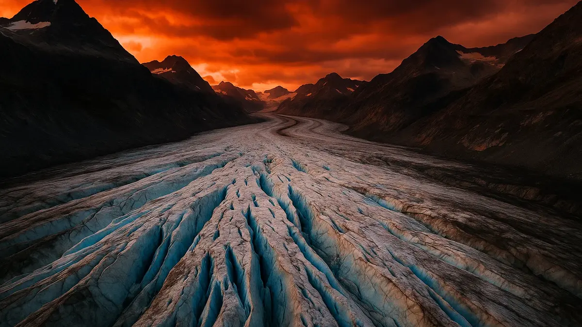 Paesaggio montano drammatico