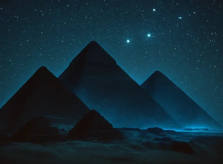 Piramidi di Giza allineate sotto la Via Lattea