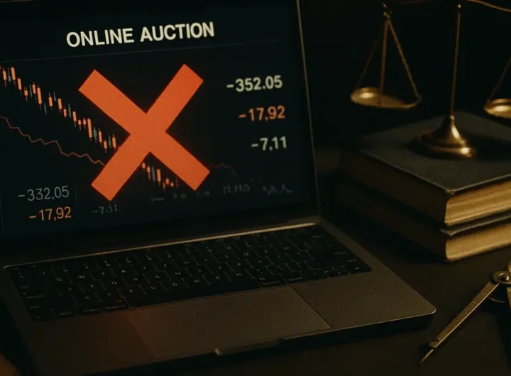 Simbolo di esclusione su interfaccia di asta elettronica