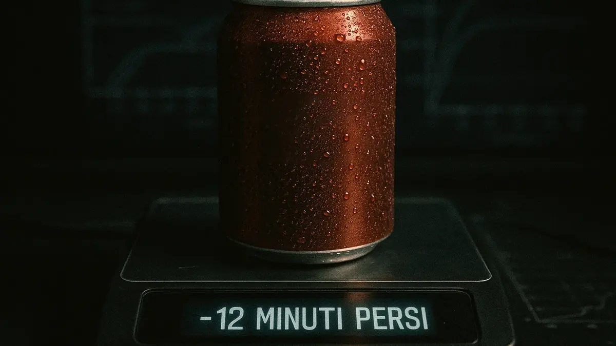 Una lattina di bibita gassata