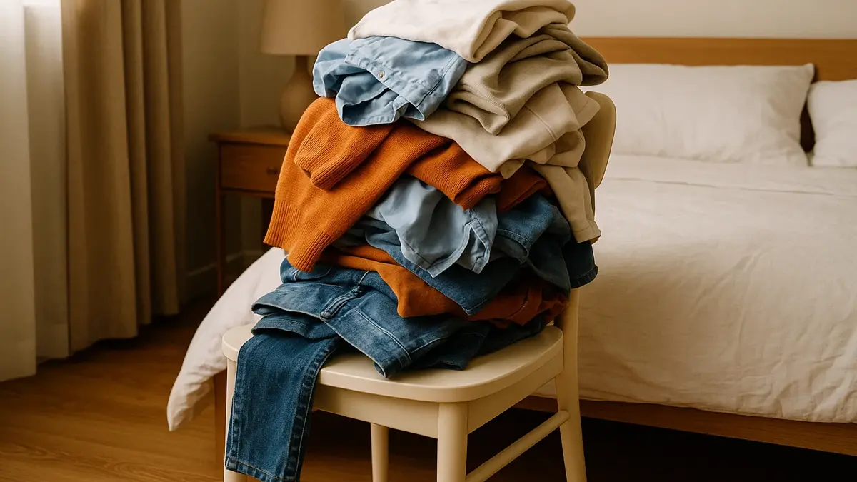 domare-sedia-vestiti-ordine-duraturo