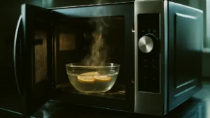 come-pulire-microonde-vapore-limone